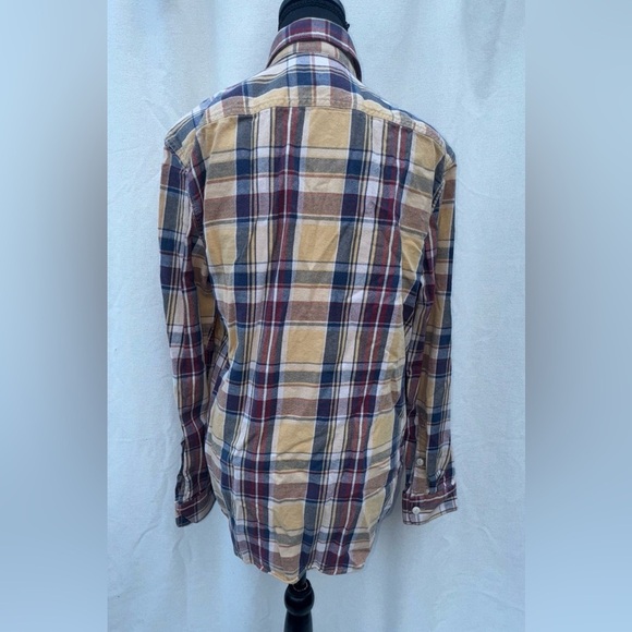 Oversized Green Plaid Flannel Shirt | Grunge Fall Layer | Unisex Fit | Size SM - Picture 2 of 6